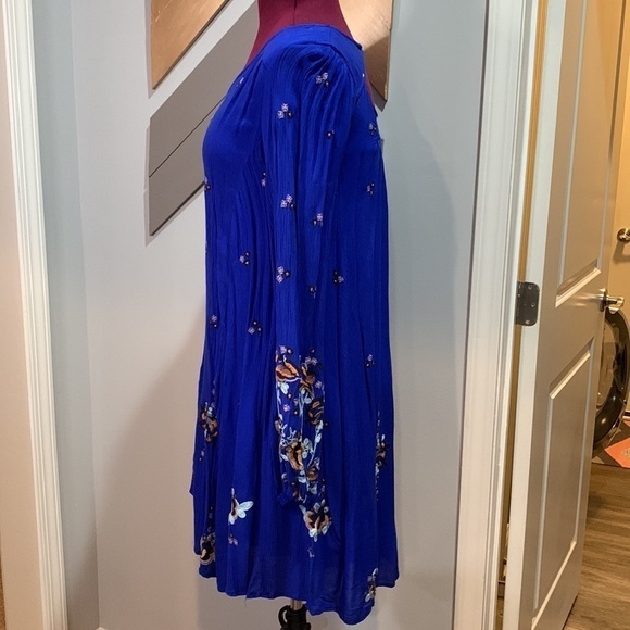 Free People Dress “Oxford Embroidered Mini” (Blue) - Picture 4 of 11